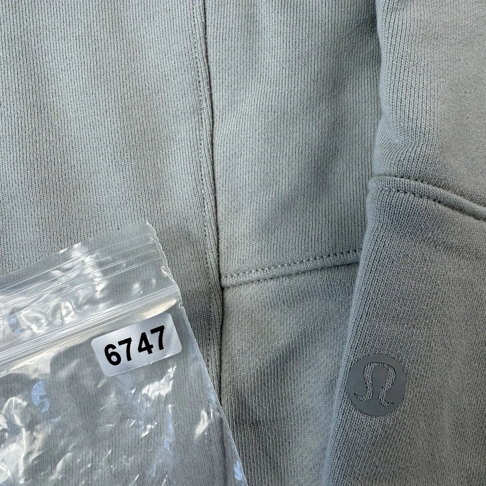 Lululemon French Terry Gray Cotton Blend Mens Sweatpant Size Large